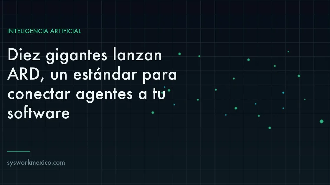 Red de conexiones entre agentes de inteligencia artificial y sistemas empresariales bajo un estándar común