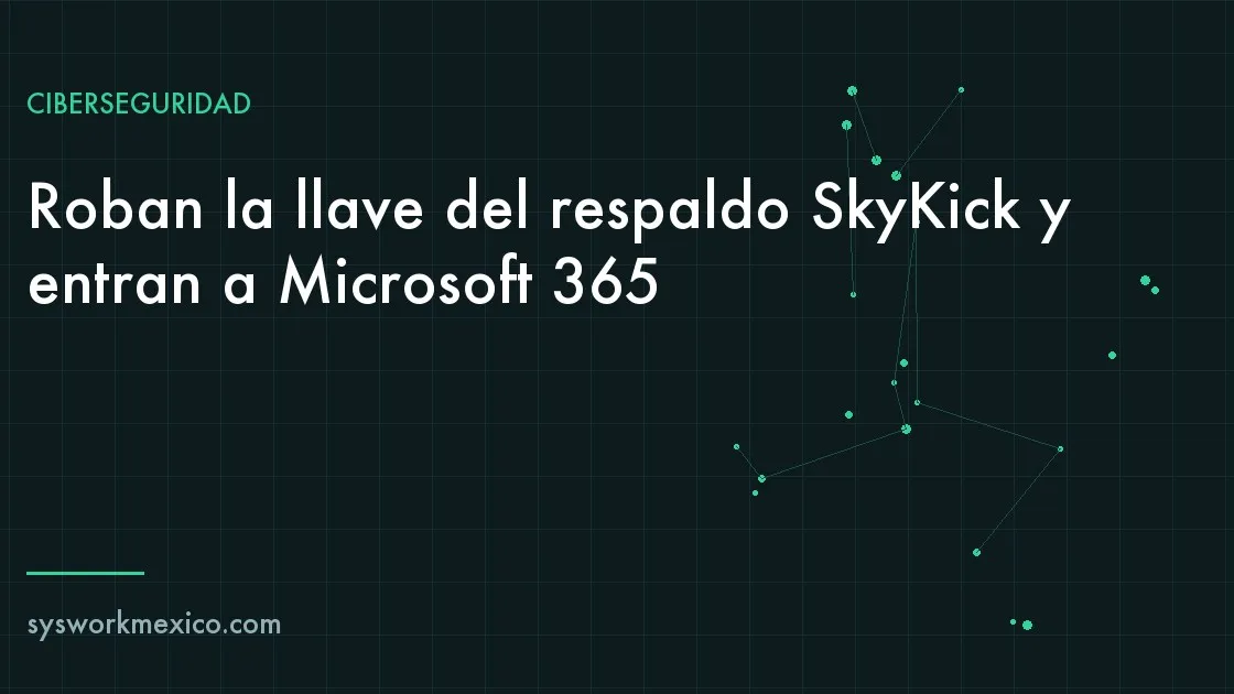 Nube de respaldo conectada a varios tenants de Microsoft 365, con una llave roja que abre todos a la vez