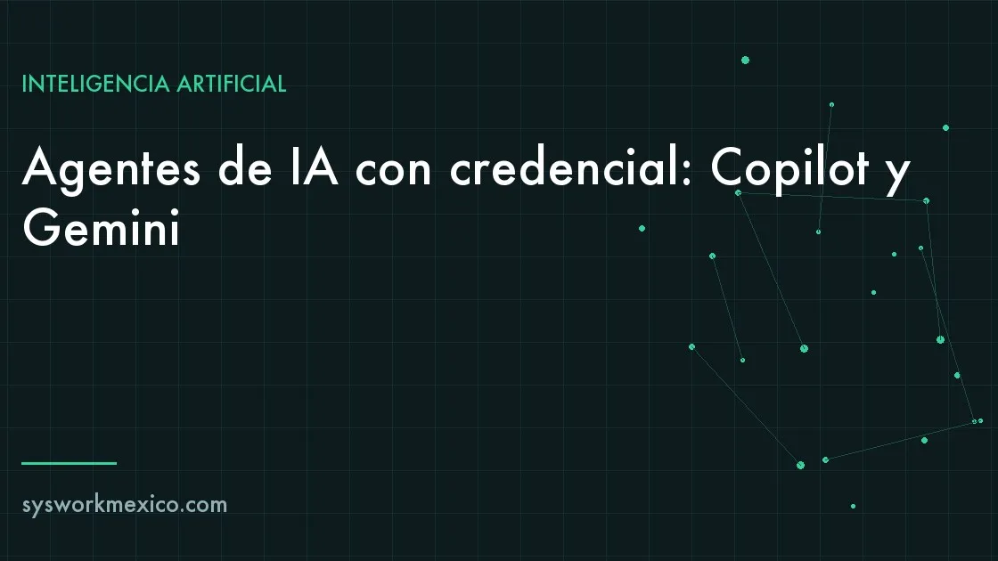 Panel de administración con un interruptor de permisos para agentes de IA junto a una credencial de empleado digital