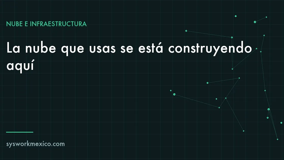 Pasillo de un centro de datos con racks y cableado estructurado