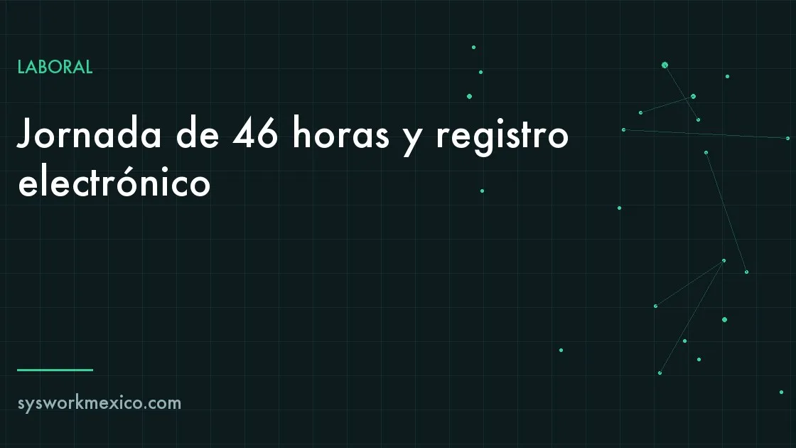 Reloj checador digital en la entrada de una planta con un calendario marcando el 1 de enero