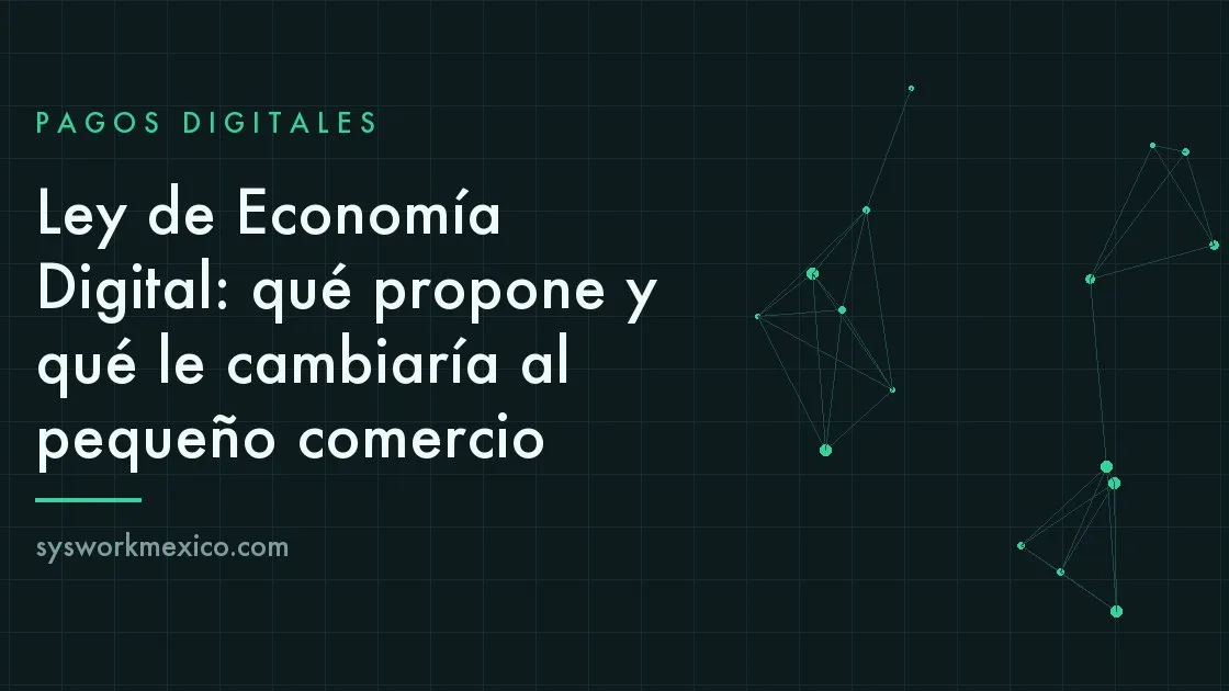 Mostrador de un pequeño comercio mexicano cobrando con medios de pago electrónicos