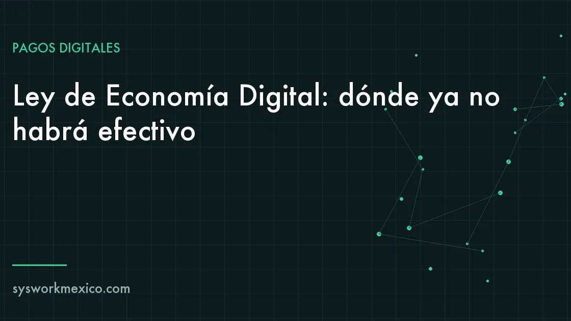 Terminal de cobro con código QR en el mostrador de un comercio mexicano junto a una caja registradora sin billetes