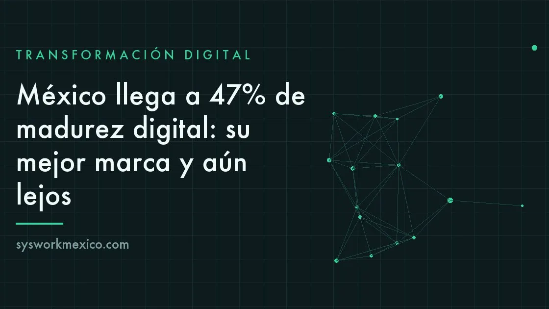Tablero con indicadores de avance digital de empresas mexicanas en distintos niveles de adopción