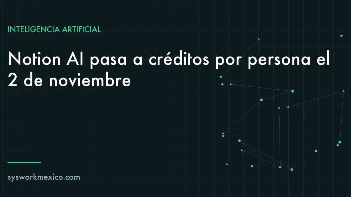 Coordinadora de operaciones revisando en la configuración de Notion el consumo de créditos de IA de su equipo