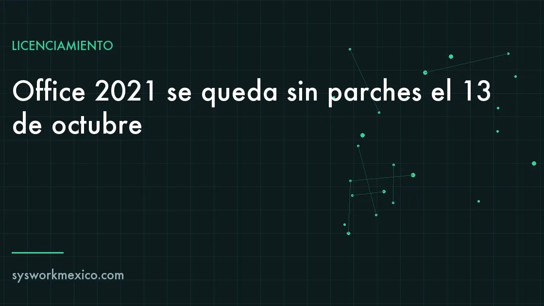 Escritorio de oficina con una hoja de cálculo abierta y un aviso de fin de soporte en la pantalla