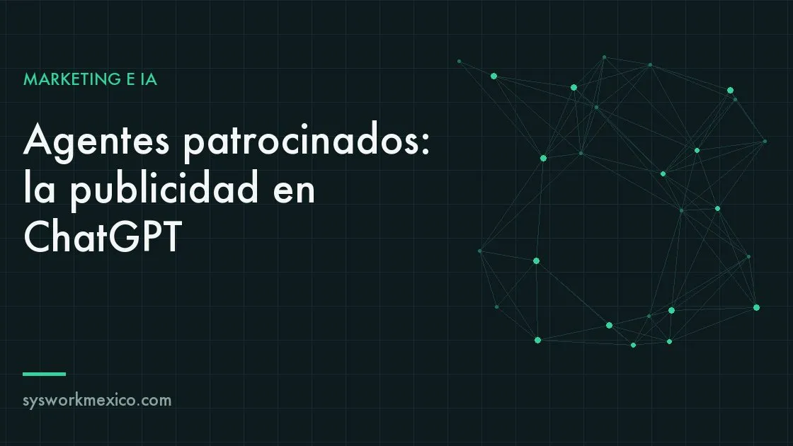 Conversación de chat mostrando una respuesta patrocinada claramente etiquetada junto a productos