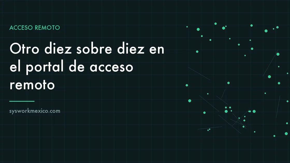 Equipo de acceso remoto instalado en el rack de comunicaciones de una empresa