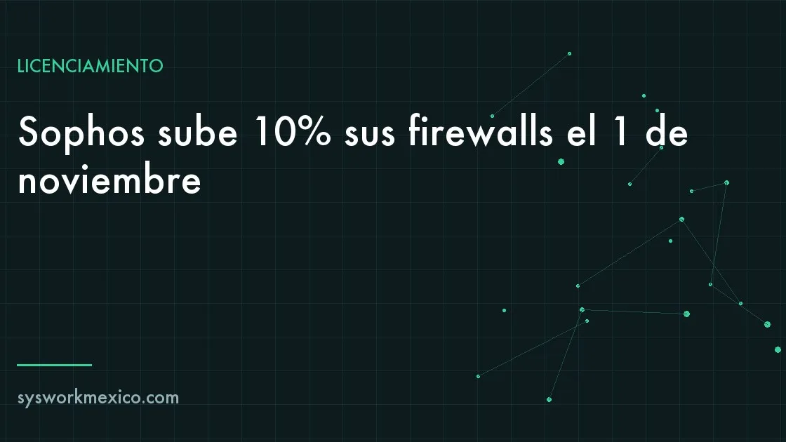 Firewall en un rack de comunicaciones junto a una cotización impresa y una calculadora