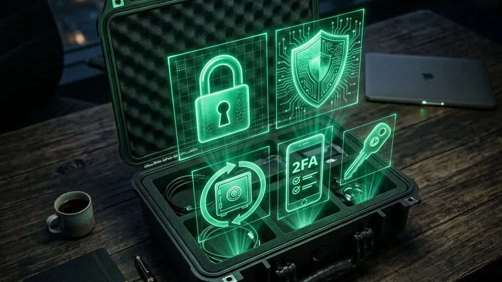 Kit de ciberseguridad esencial para un negocio: gestor de contraseñas, antivirus, respaldo y autenticación