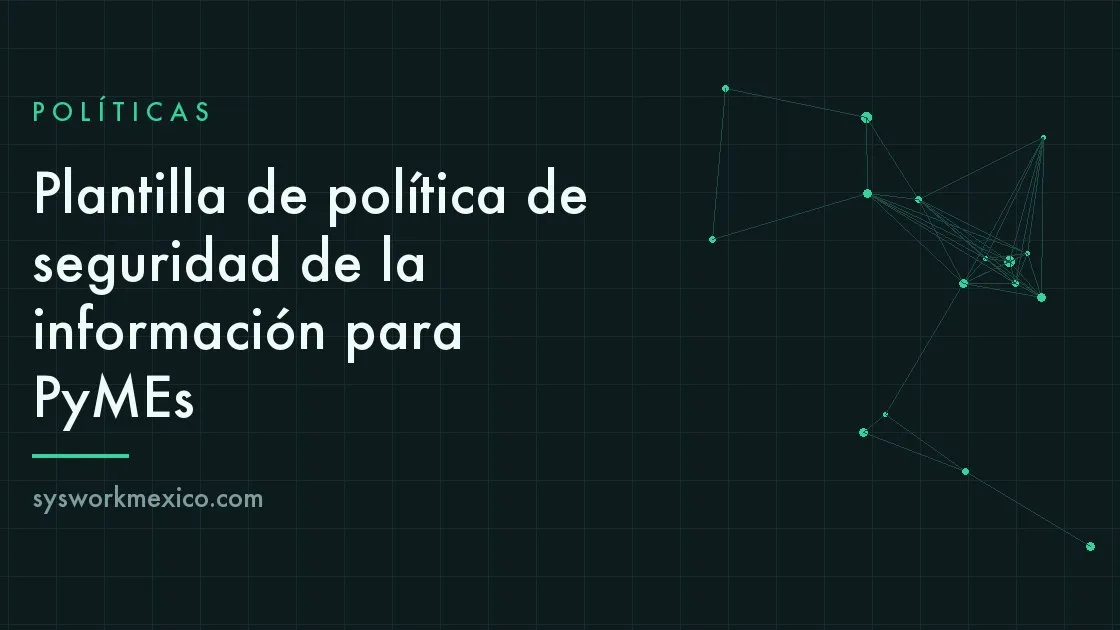 Documento de política de seguridad de la información sobre el escritorio de una oficina