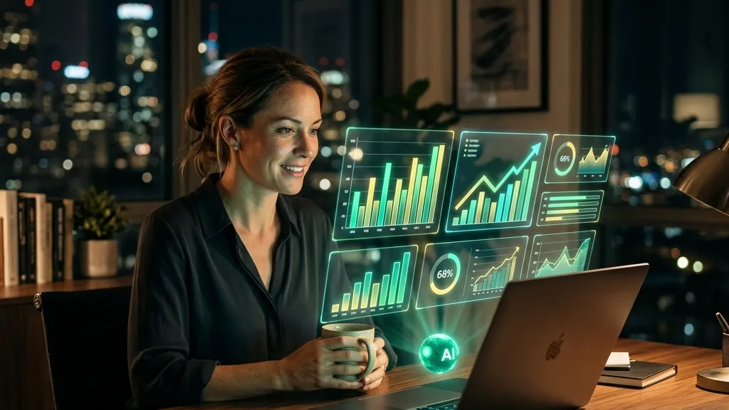 Dashboard de ventas con gráficas generándose con ayuda de inteligencia artificial