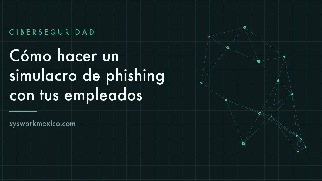Bandeja de correo corporativa con un mensaje de prueba de phishing marcado durante un simulacro interno