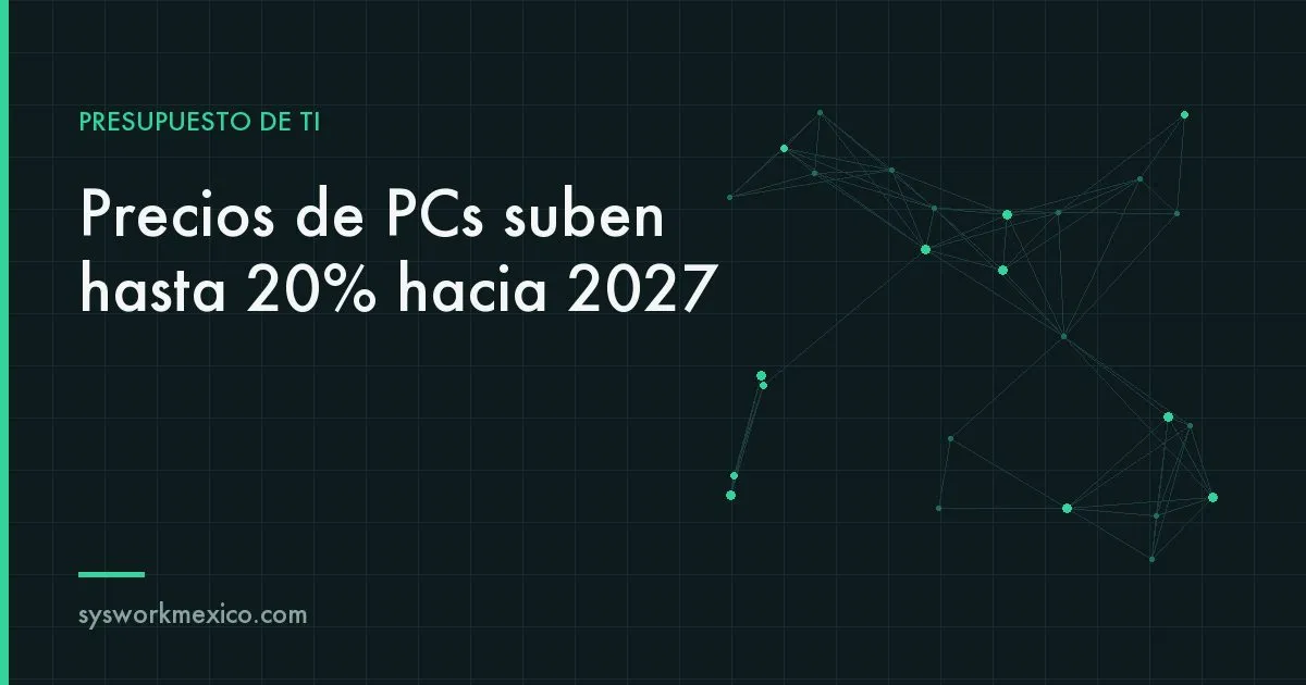 Laptops empresariales nuevas alineadas sobre una mesa de oficina