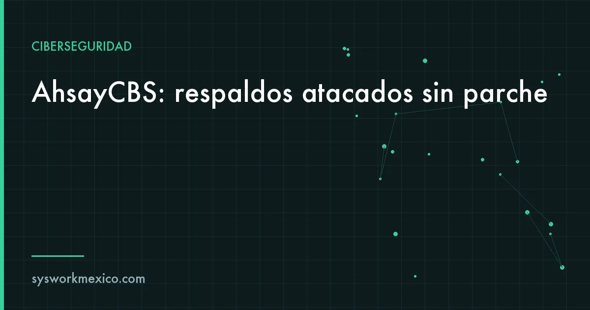 Rack de servidores de respaldo con una consola de administración abierta y una alerta de acceso no autorizado