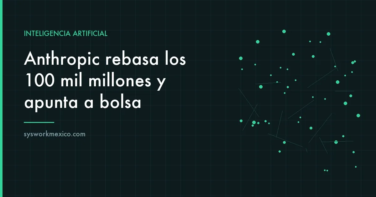 Gráfica de crecimiento de ingresos de una empresa de inteligencia artificial en una pantalla de oficina