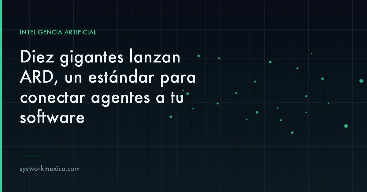 Red de conexiones entre agentes de inteligencia artificial y sistemas empresariales bajo un estándar común