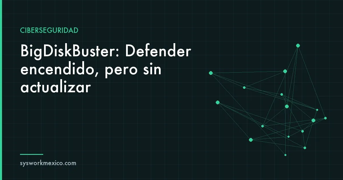 Panel de seguridad de Windows mostrando definiciones de antivirus desactualizadas