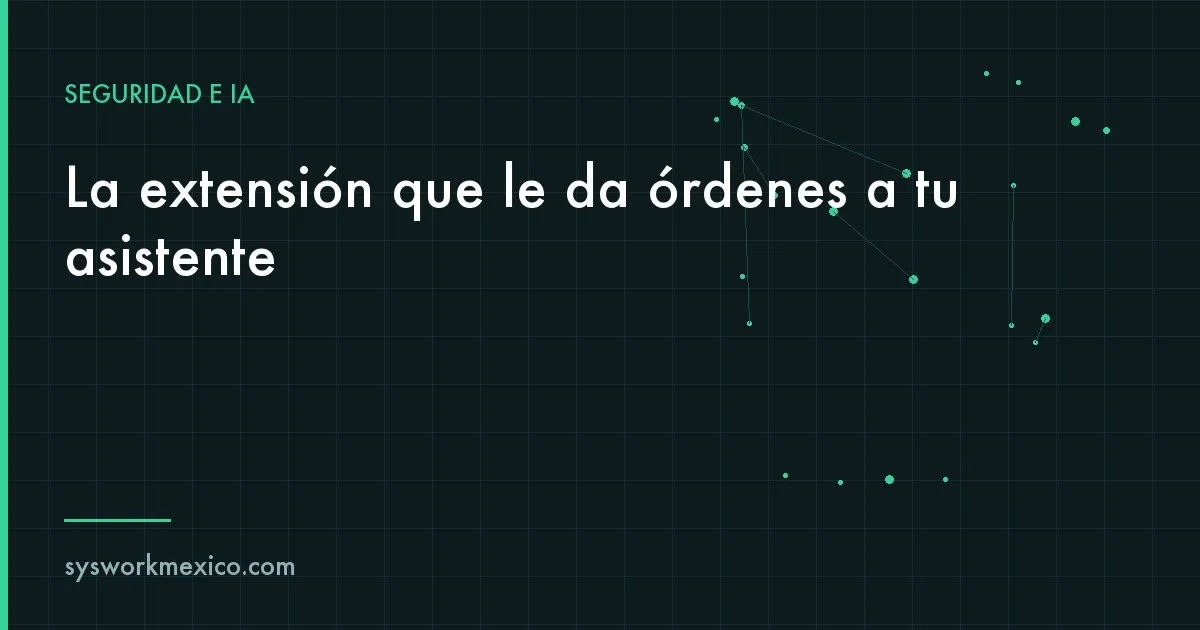 Barra de extensiones de un navegador con un complemento resaltado