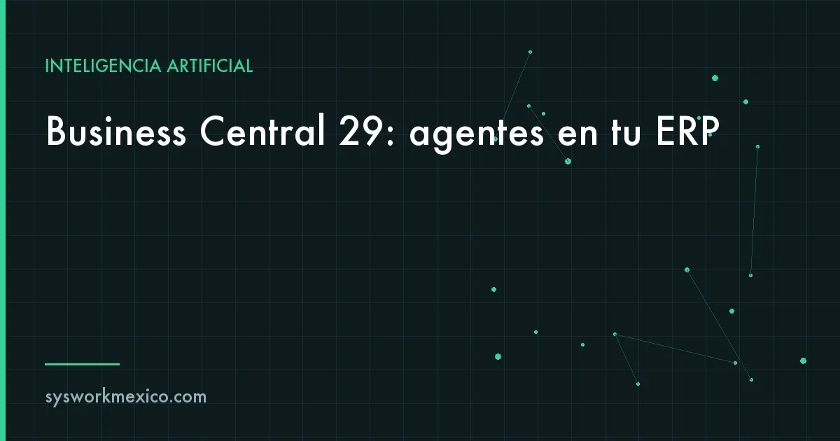 Pantalla de un ERP con una bandeja de facturas de proveedores procesadas por un agente de inteligencia artificial