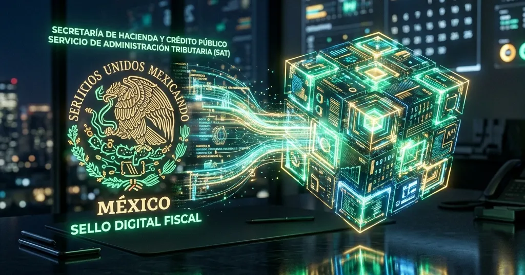 Ilustración conceptual de los cambios en la facturación electrónica del SAT para 2026