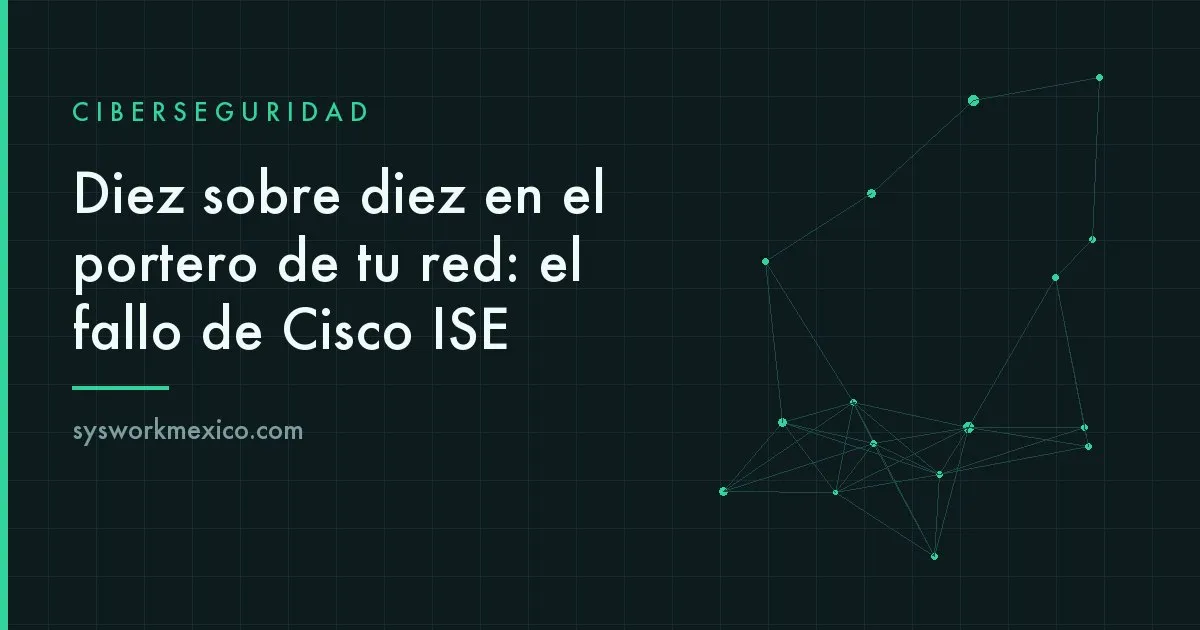 Consola de control de acceso a la red de una empresa con una sesión abierta sin credenciales