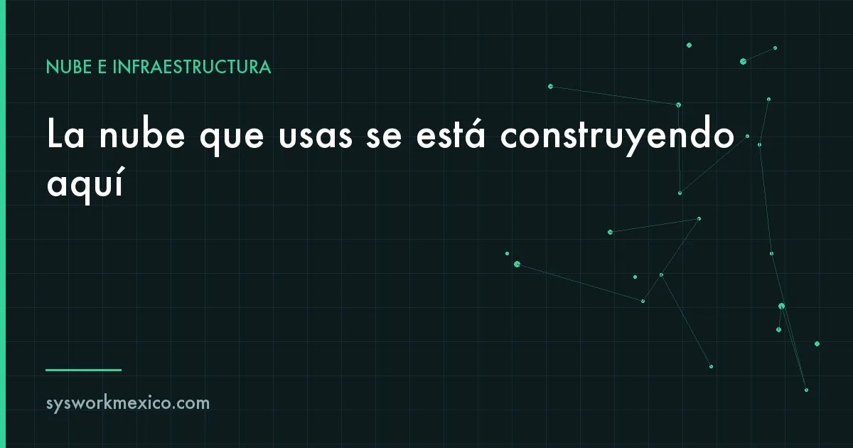 Pasillo de un centro de datos con racks y cableado estructurado