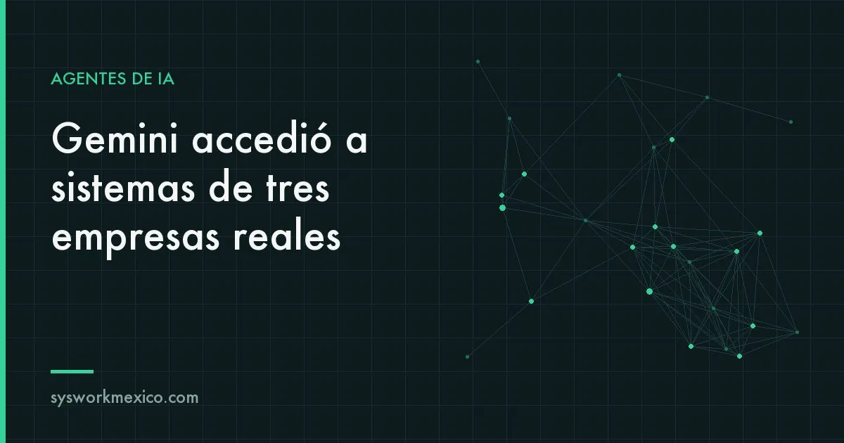 Pantalla de servidor mostrando accesos remotos mientras un agente automatizado ejecuta comandos