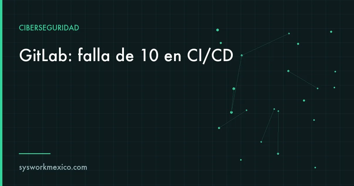 Servidor en un rack con una terminal mostrando la actualización pendiente de GitLab