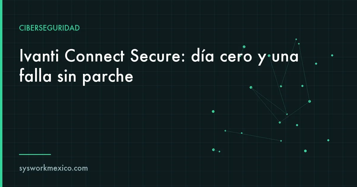 Equipo de acceso remoto VPN en un rack con una alerta roja y registros de eventos borrados en una pantalla