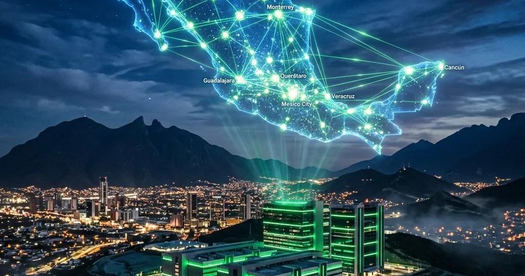 Centros de datos de nueva generación iluminando el mapa de México como hub de inteligencia artificial