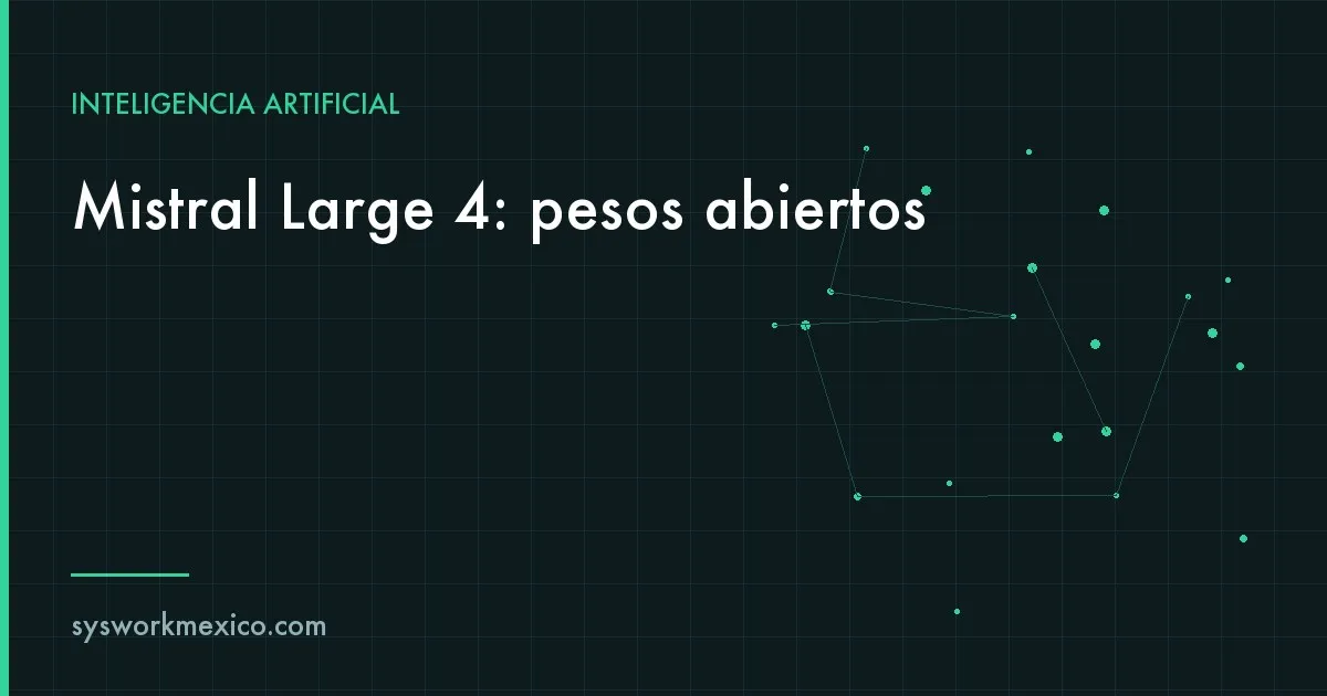 Servidores de un centro de datos con luces azules que representan un modelo de inteligencia artificial de pesos abiertos