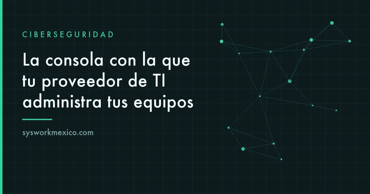 Consola de administración remota con decenas de equipos de distintos clientes conectados a un mismo servidor