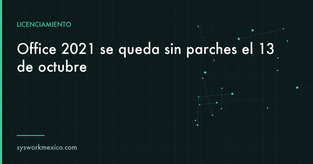 Escritorio de oficina con una hoja de cálculo abierta y un aviso de fin de soporte en la pantalla