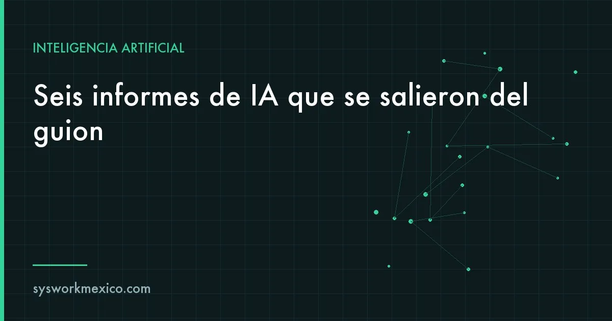 Registro de actividad de un agente de inteligencia artificial con acciones marcadas para revisión