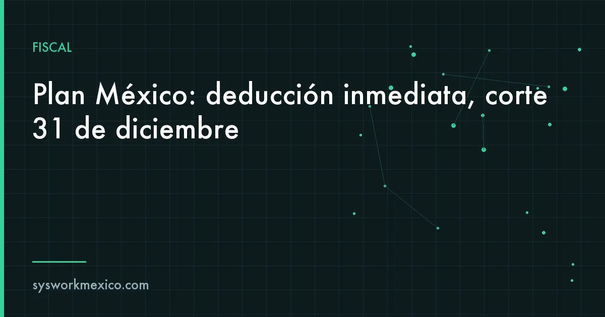 Gerente de una PyME revisando con su contador la factura de una máquina nueva y un calendario marcado en el 31 de diciembre
