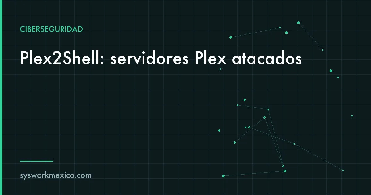 Servidor NAS de oficina con un ícono de reproducción multimedia y una alerta roja de intrusión