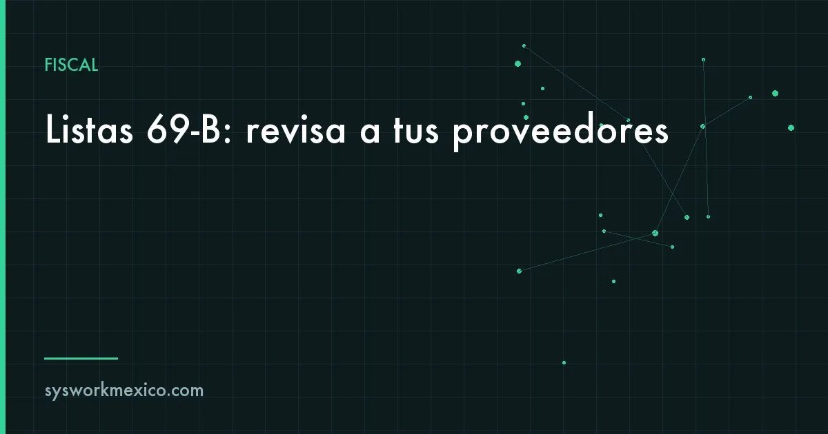 Contadora comparando en la pantalla la lista de RFC de proveedores contra un listado del SAT