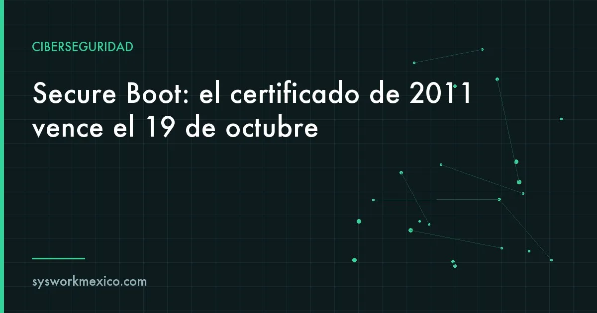 Computadora de escritorio arrancando con el logotipo del fabricante en pantalla en una oficina
