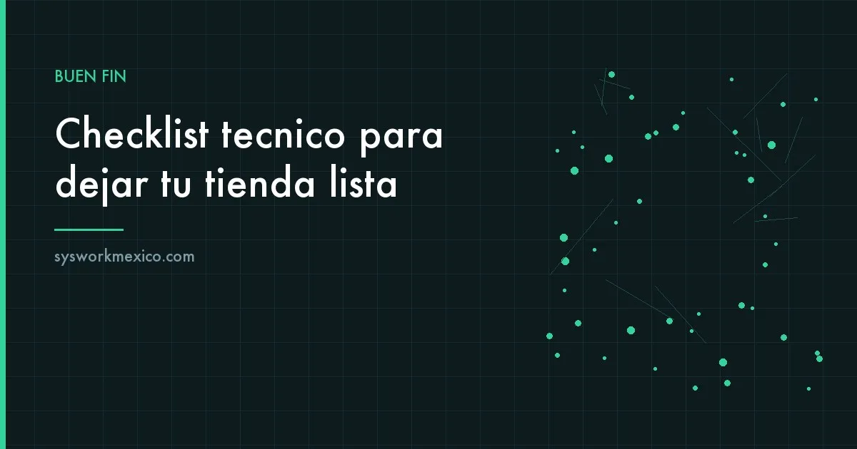 Lista de verificación impresa junto a una laptop con el panel de una tienda en línea