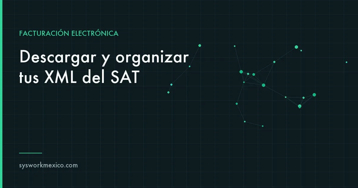 Archivo digital de comprobantes fiscales organizados por año y mes en un sistema empresarial