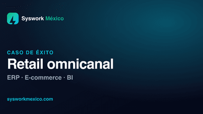 Diagrama conceptual de integración omnicanal con BI en una cadena de retail