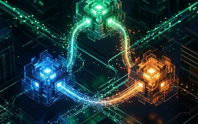 Ilustración comparativa de los servicios cloud AWS, Azure y Google Cloud para PyMEs