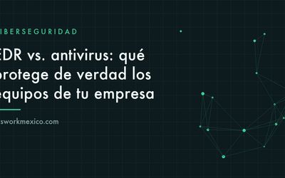 Consola de seguridad mostrando la actividad de los equipos de una empresa en tiempo real