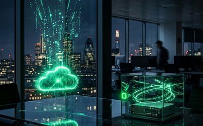 Nube de datos pública frente a un servidor privado protegido dentro de la empresa