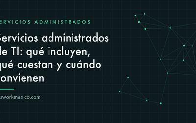 Equipo de soporte de tecnología revisando el estado de la infraestructura de varios clientes