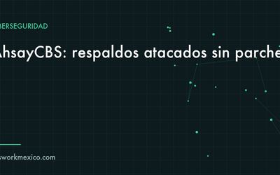 Rack de servidores de respaldo con una consola de administración abierta y una alerta de acceso no autorizado