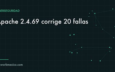 Terminal de un servidor web mostrando la versión de Apache junto a una lista de actualizaciones pendientes