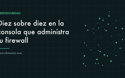 Rack de equipos de red y firewall en el centro de datos de una empresa mediana