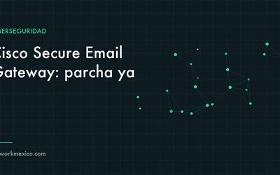Servidor de correo corporativo bajo alerta de seguridad en una sala de equipos